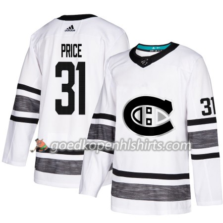 Montreal Canadiens Carey Price 31 2019 All-Star Adidas Wit Authentic Shirt - Mannen